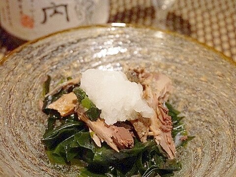 【高知食材】かつおの生節と若芽の霙和え